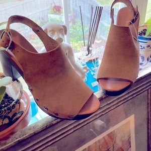 Mila Paoli Nutmeg/ Brown Suede Platform Sandal